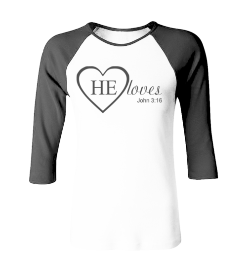 HE Loves Women Raglan - Image 6