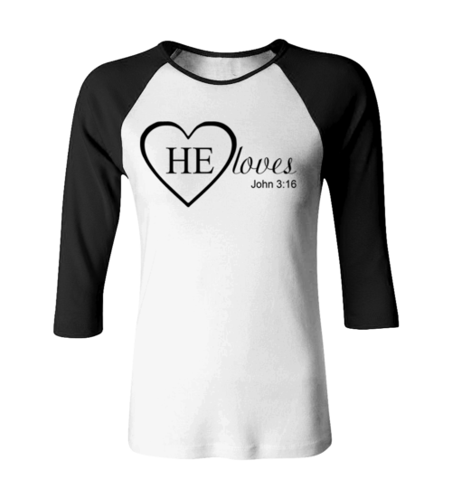 HE Loves Women Raglan - Image 5