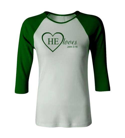 HE Loves Women Raglan - Image 4