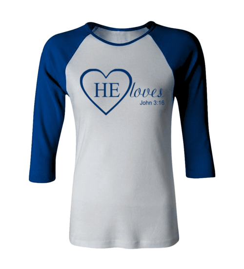 HE Loves Women Raglan - Image 3