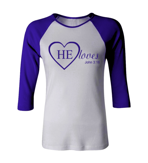 HE Loves Women Raglan - Image 2