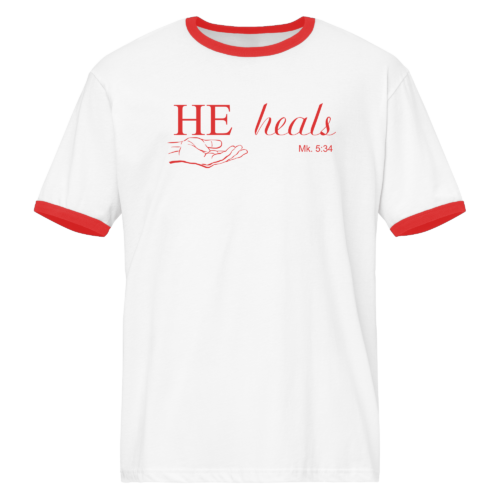 HE Loves Men's Ringer Shirt - Image 3