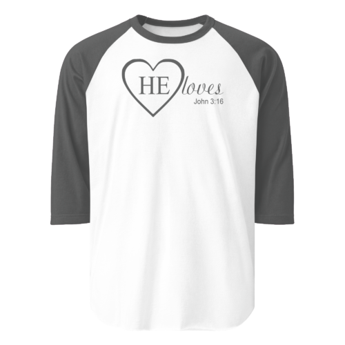 HE Loves Men's Raglan Shirt - Image 6