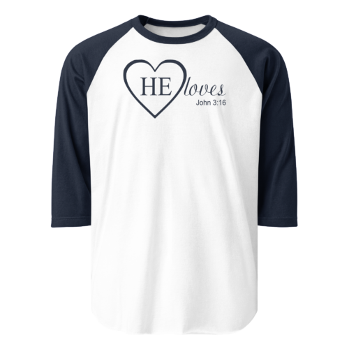 HE Loves Men's Raglan Shirt - Image 5
