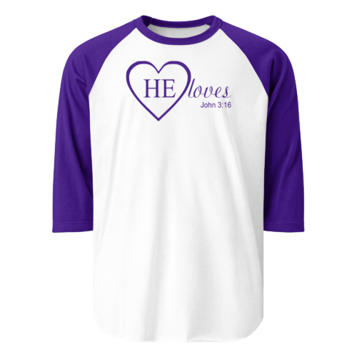 HE Loves Men's Raglan Shirt - Image 4