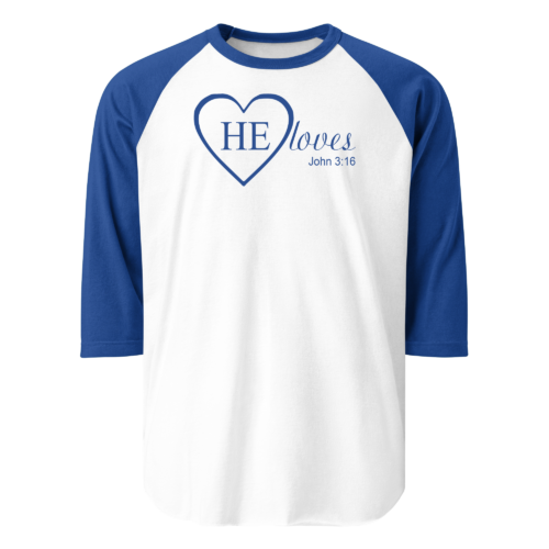 HE Loves Men's Raglan Shirt - Image 2