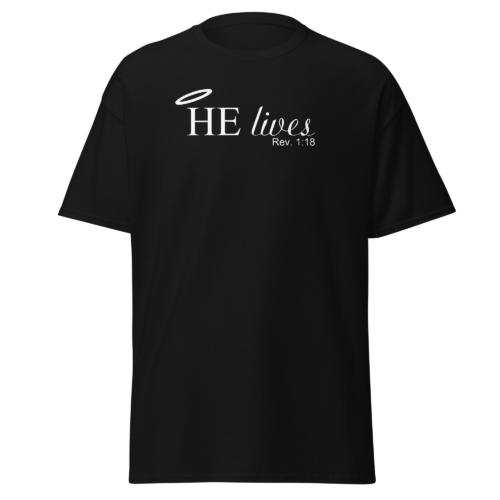 HE Lives Men T-Shirt - Image 4