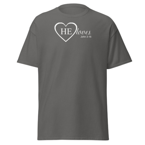 HE Loves Men's T-shirt - Image 2