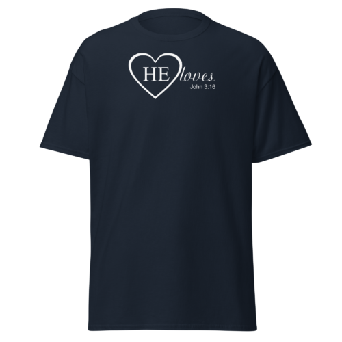 HE Loves Men's T-shirt - Image 6
