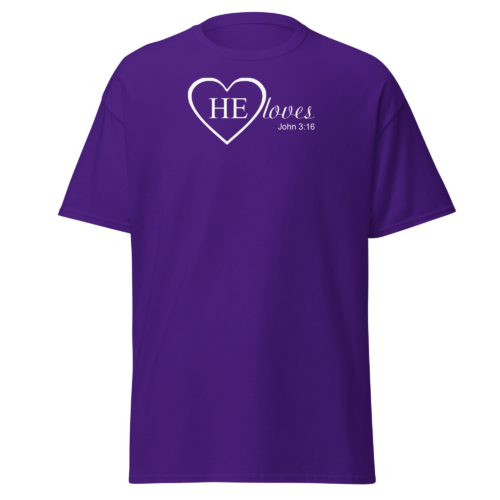 HE Loves Men's T-shirt - Image 5
