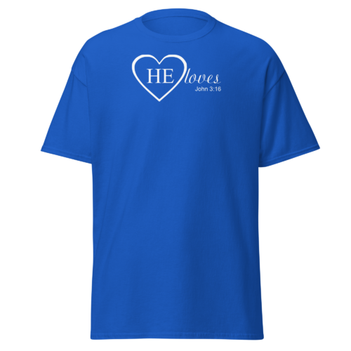HE Loves Men's T-shirt - Image 7