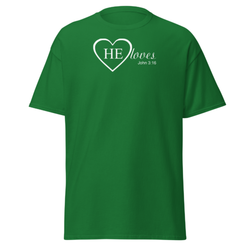 HE Loves Men's T-shirt - Image 4