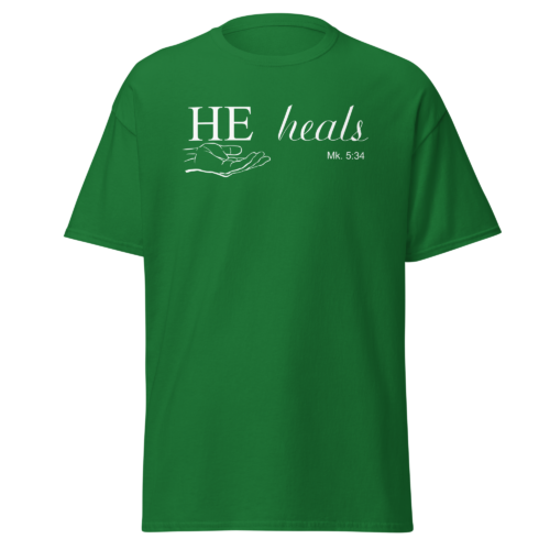 HE Heals Men T-Shirt - Image 2