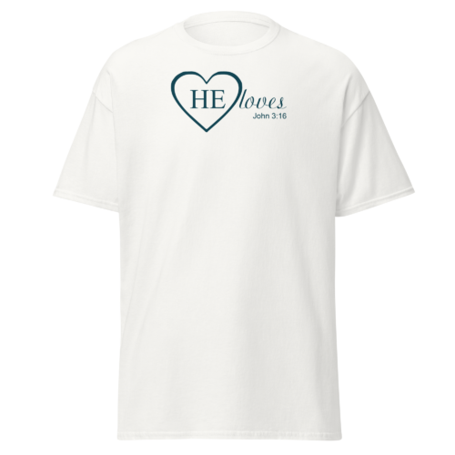 HE Loves Men's T-shirt - Image 8