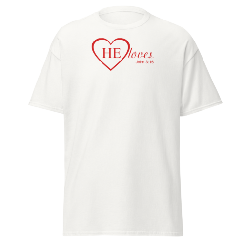 HE Loves Men's T-shirt - Image 9
