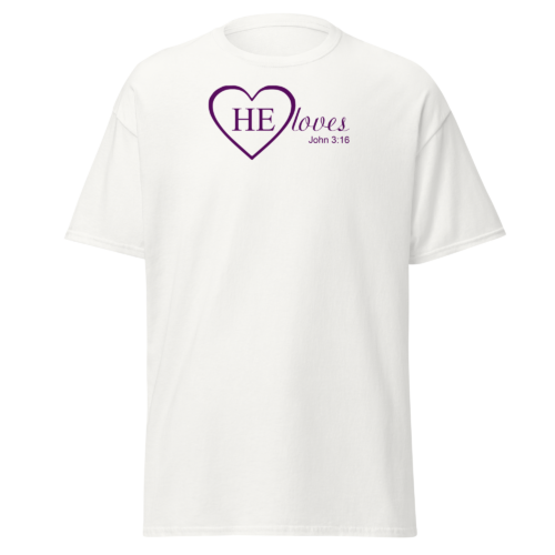 HE Loves Men's T-shirt - Image 10